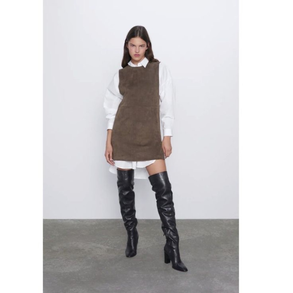 🆕 Zara Suede Sleeveless Dress